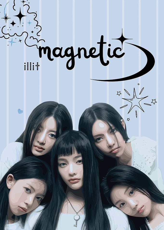 ILLIT Magnetic K-Pop Poster