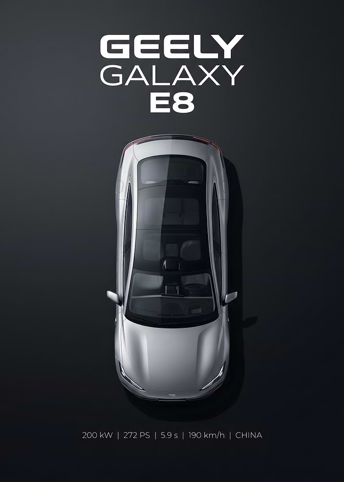Geely Galaxy E8 Top View