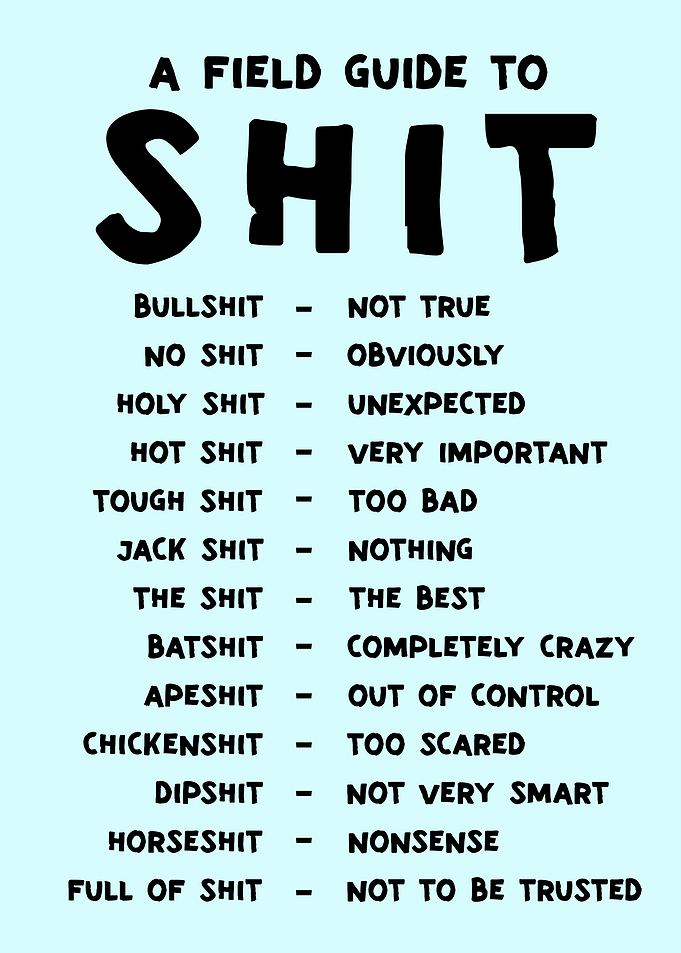 A Field Guide to Shit Poster