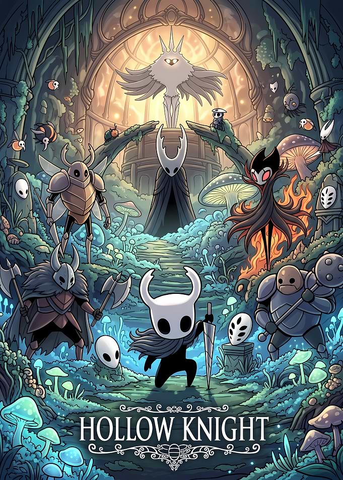 Hollow Knight Game Poster Art