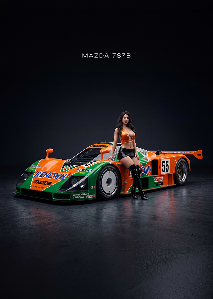 Mazda 787B Car Poster