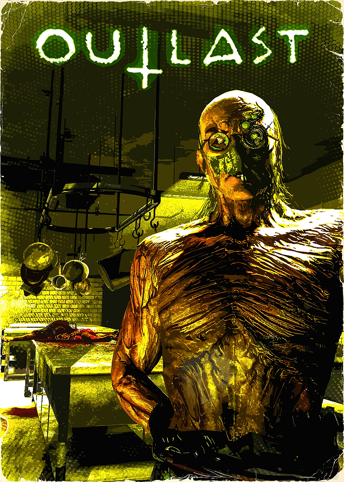 Outlast Dr. Trager Horror Poster