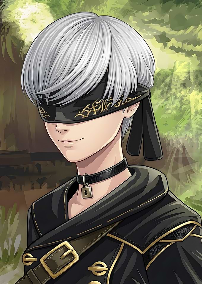 9S from NieR: Automata Portrait