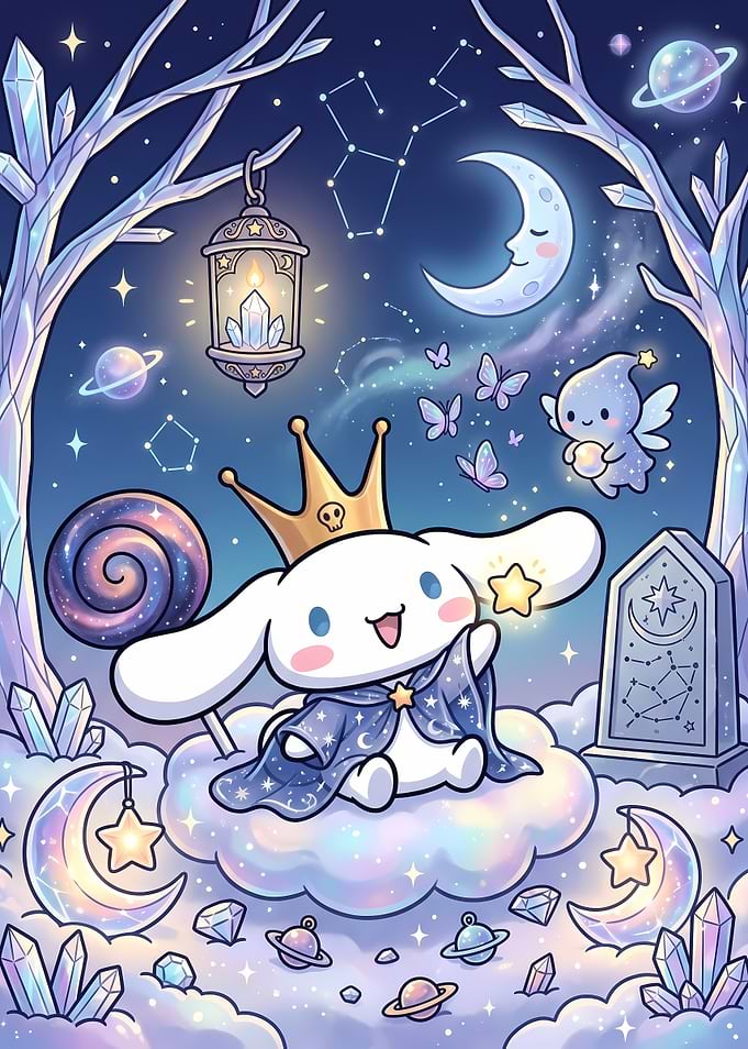 Cinnamoroll Celestial King Fantasy Illustration