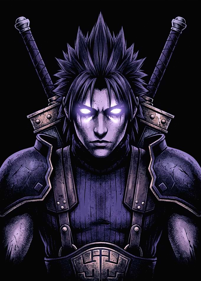 Zack Fair Final Fantasy Portrait