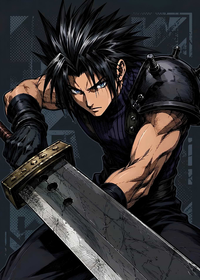 Zack Fair with Buster Sword
