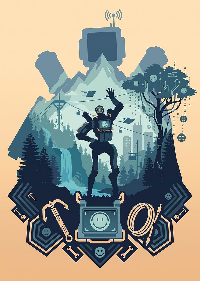 Pathfinder Apex Legends Digital Illustration