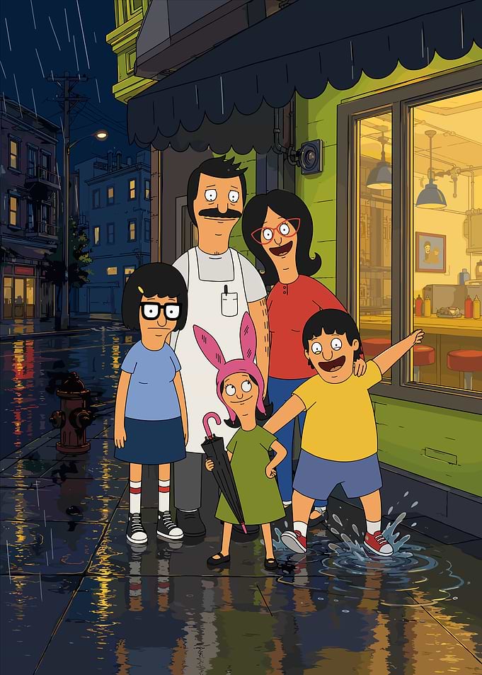 The Belcher Family in the Rain
