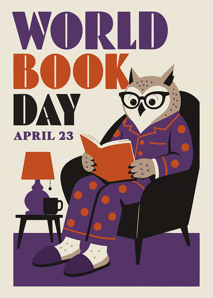 World Book Day Owl Poster