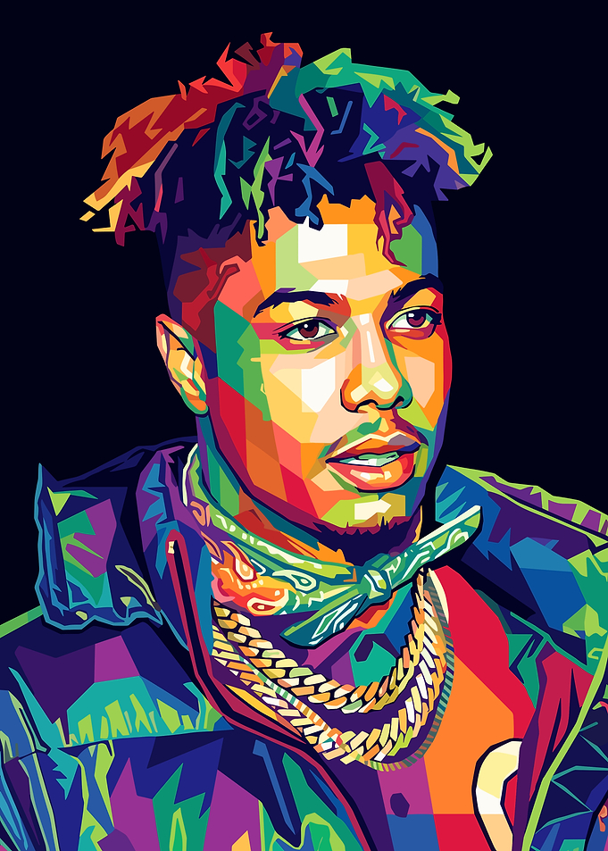 Blueface WPAP Pop Art Portrait