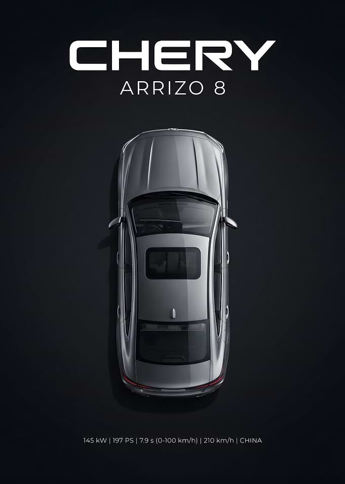 Chery Arrizo 8 Top View Poster