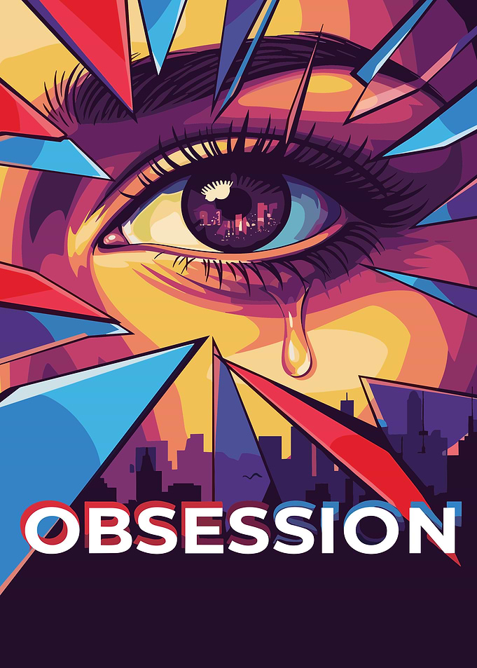 Obsession Pop Art Eye Poster