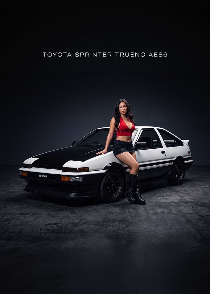 Toyota Sprinter Trueno AE86 Car Poster