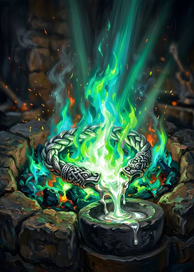 Magical Viking Arm Ring Forging