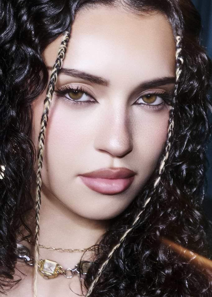 Portrait of a Woman with Braided Hair