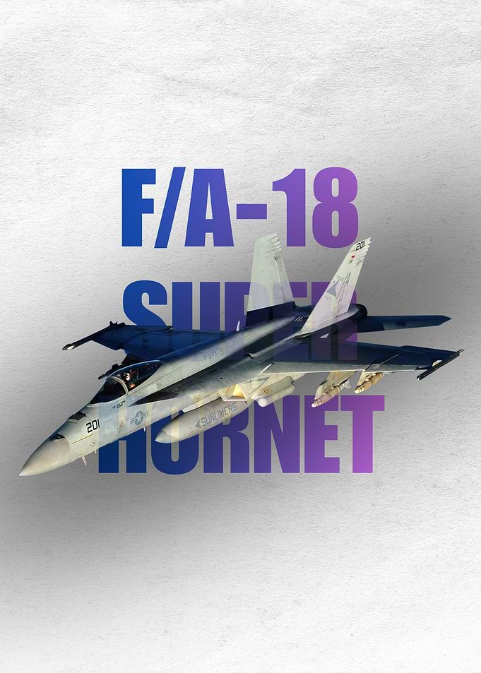 F/A-18 Super Hornet Fighter Jet Poster