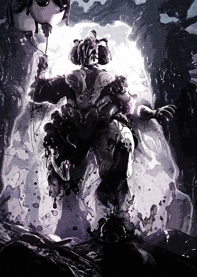 Dark Fantasy Warrior Silhouette