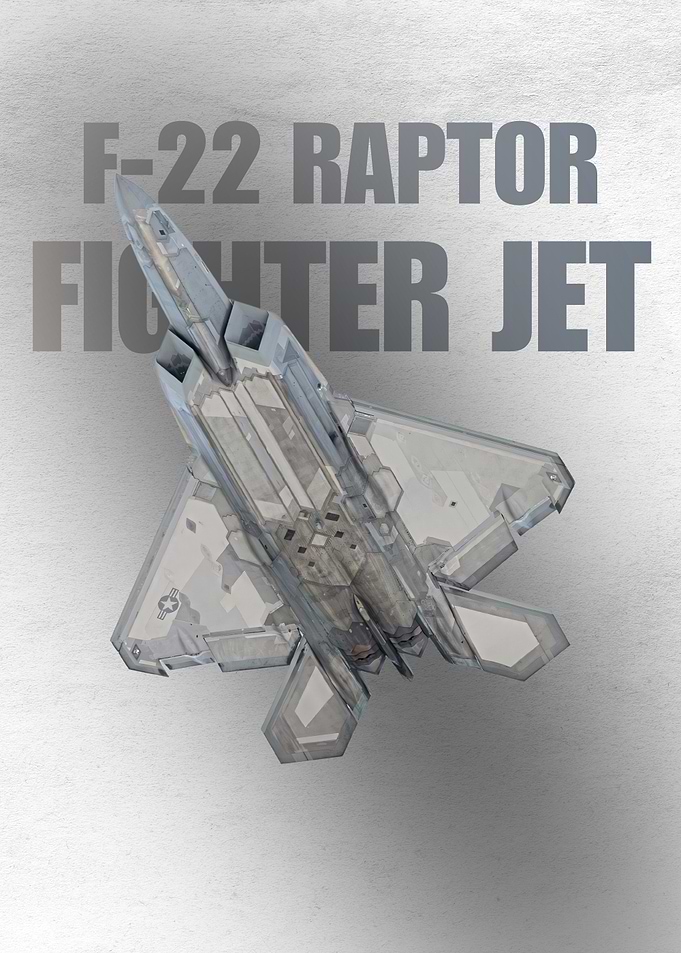 F-22 Raptor Fighter Jet Poster