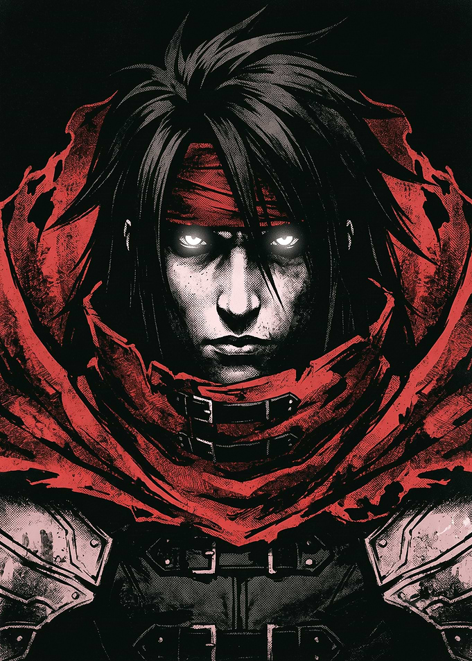 Vincent Valentine Final Fantasy Portrait