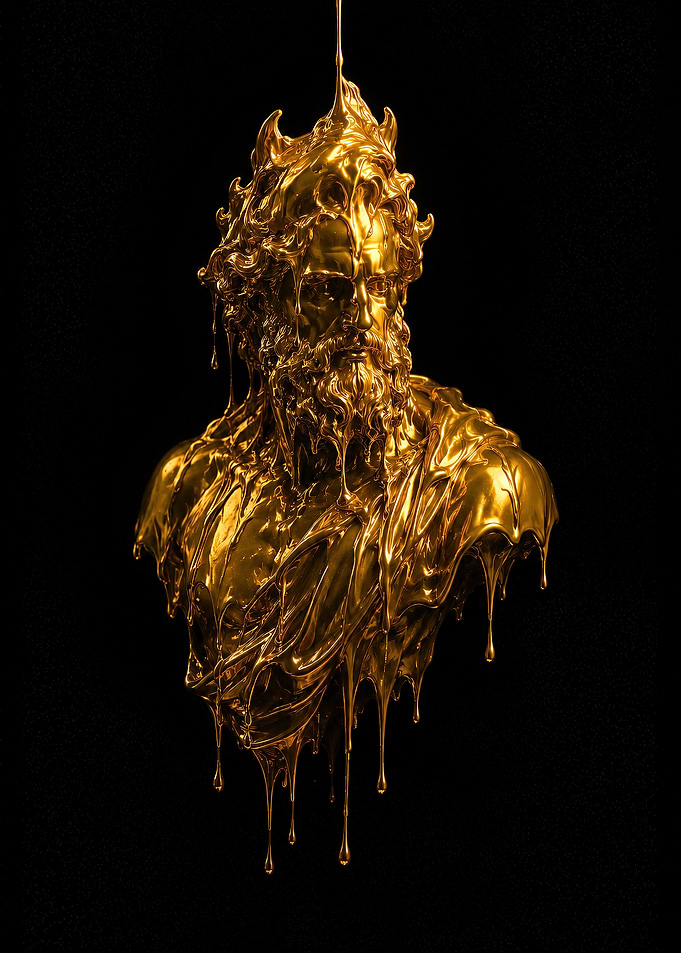 Golden statue of Hades