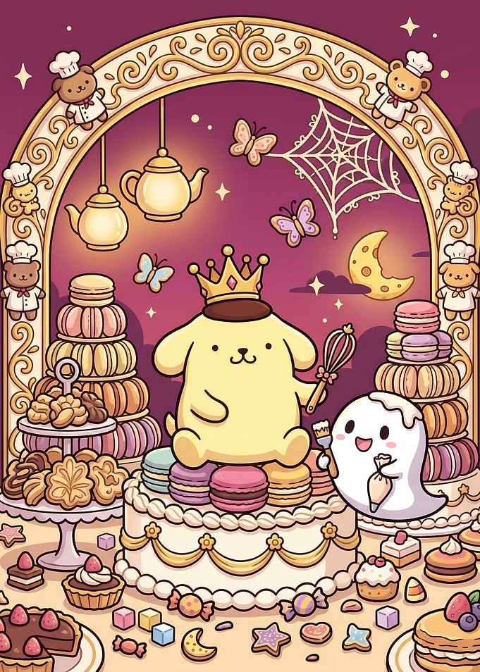 Pompompurin and Ghost Baking Party