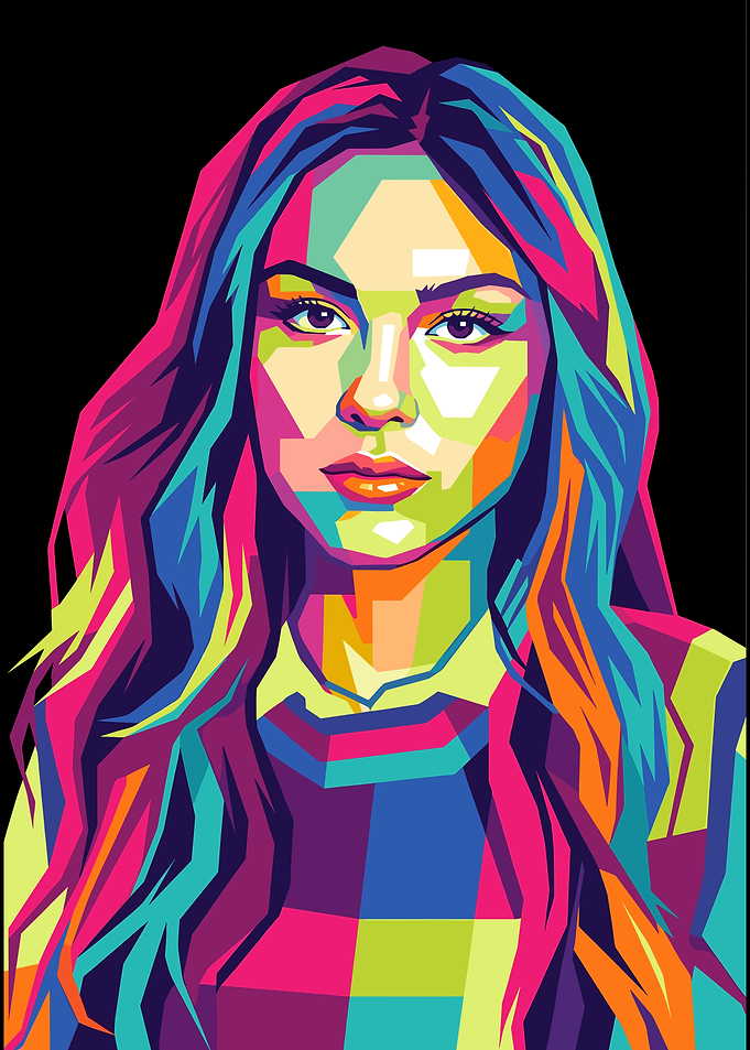 Olivia Rodrigo WPAP Pop Art Portrait