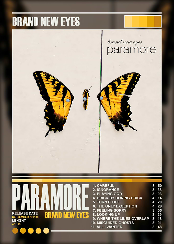 Paramore Brand New Eyes Album Poster