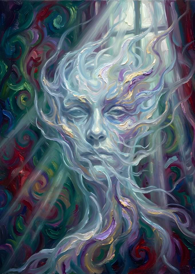 Ethereal Spirit Emerging from Light