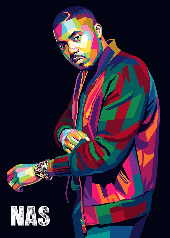 Nas Pop Art Portrait