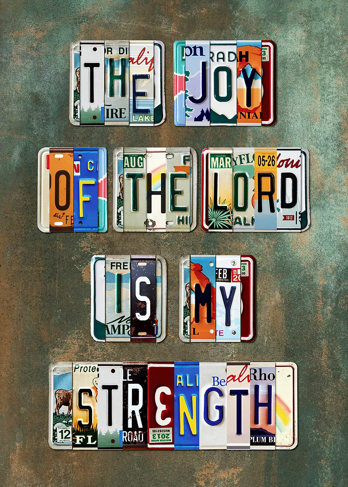 License Plate Wall Art