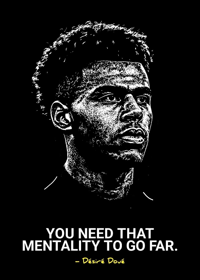 Désiré Doué Inspirational Quote Portrait