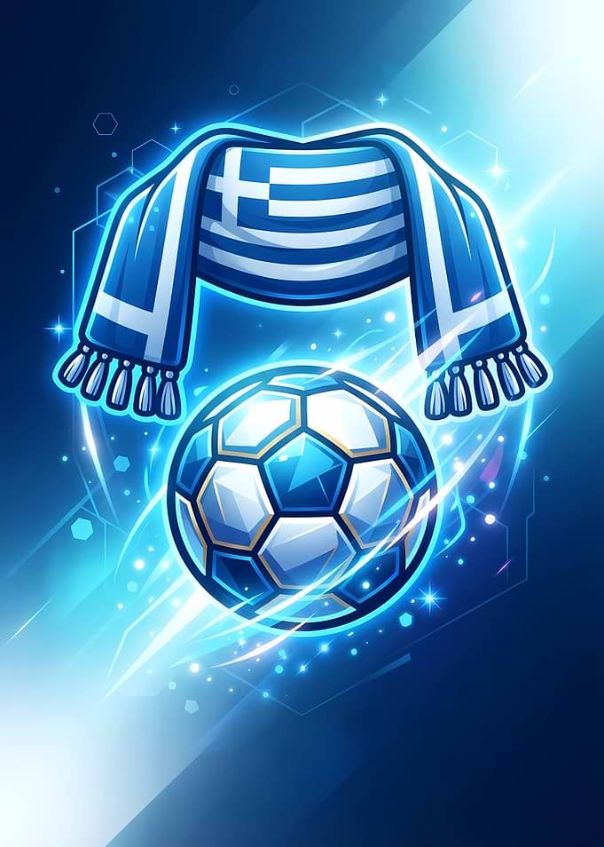 Greece National Football Team Graphic، sports