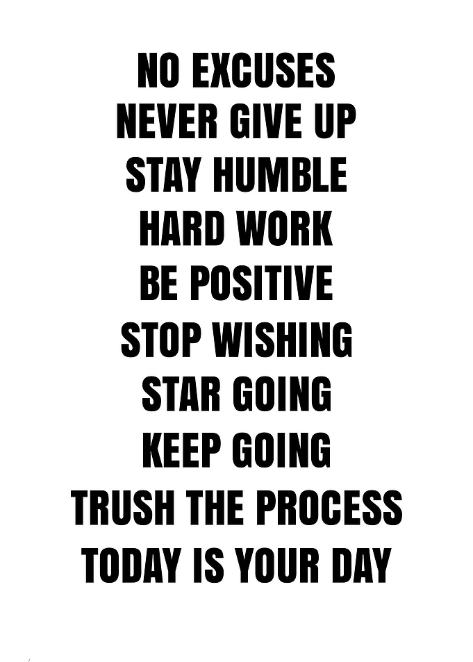 Inspirational Motivational Quotes Wall Art