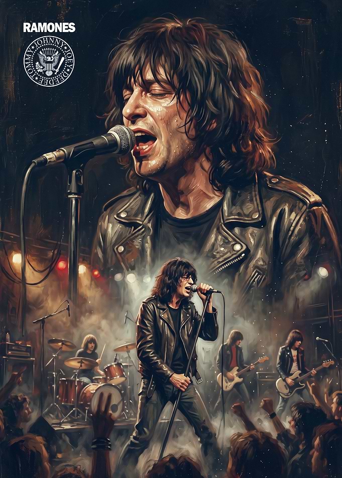 Ramones Punk Rock Concert Poster
