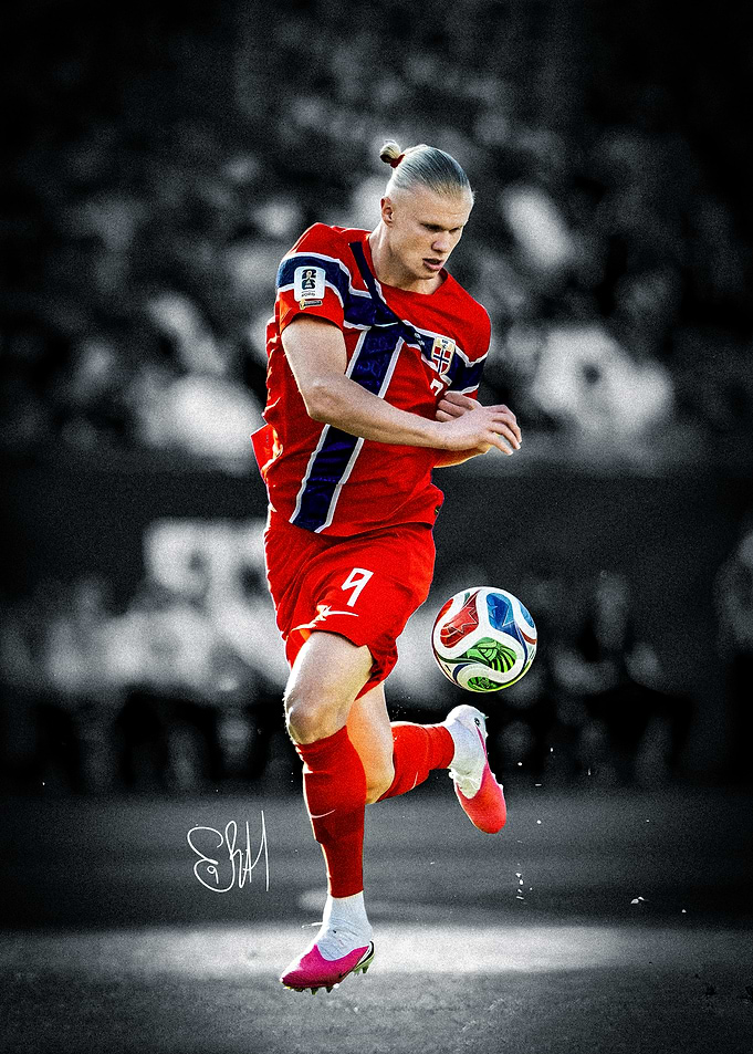 Erling Haaland Playing for Norway