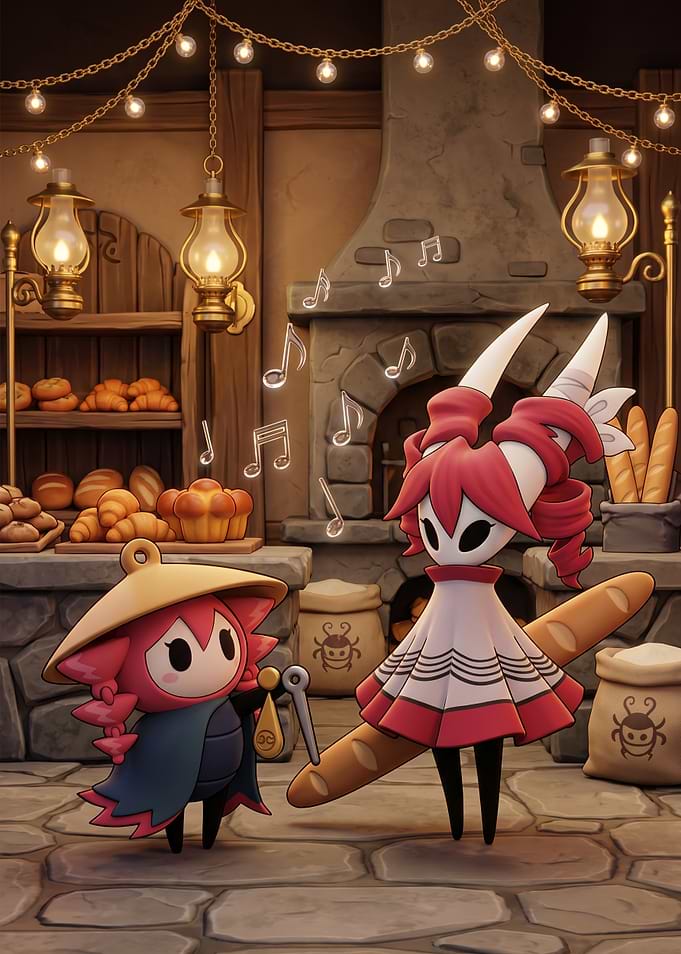 Hollow Knight Characters in Bakery