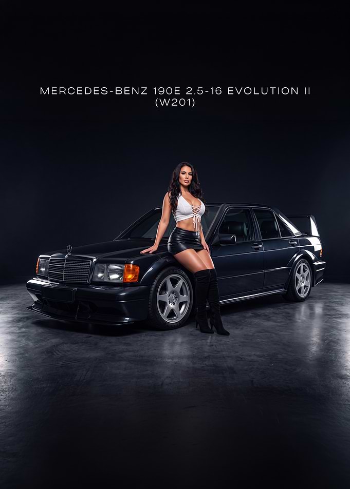 Mercedes-Benz 190E 2.5-16 Evolution II W201 Car Poster