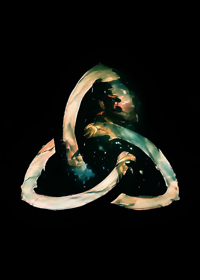 Valknut Symbol Abstract Digital Art