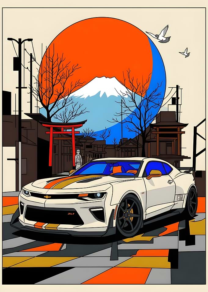 Chevrolet Camaro ZL1 Japan Art