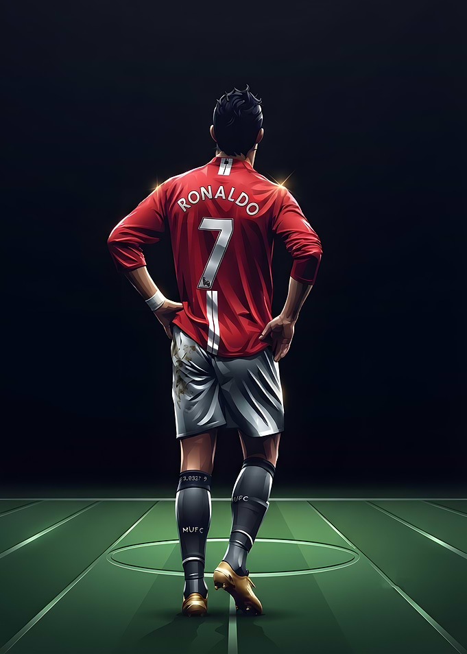 Cristiano Ronaldo Manchester United Poster