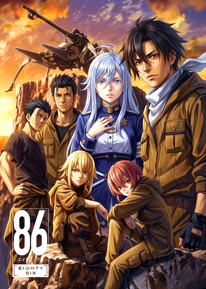 86 Eighty-Six Anime Cast Poster