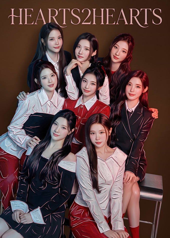 HEARTS2HEARTS K-Pop Group Portrait