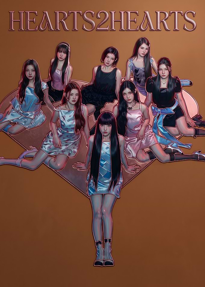 HEARTS2HEARTS K-Pop Group Poster