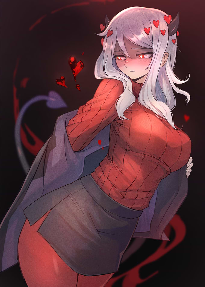 Modeus from Helltaker Anime Art