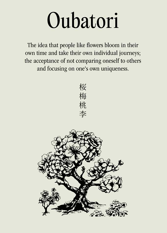 Oubatori Inspirational Japanese Art Print