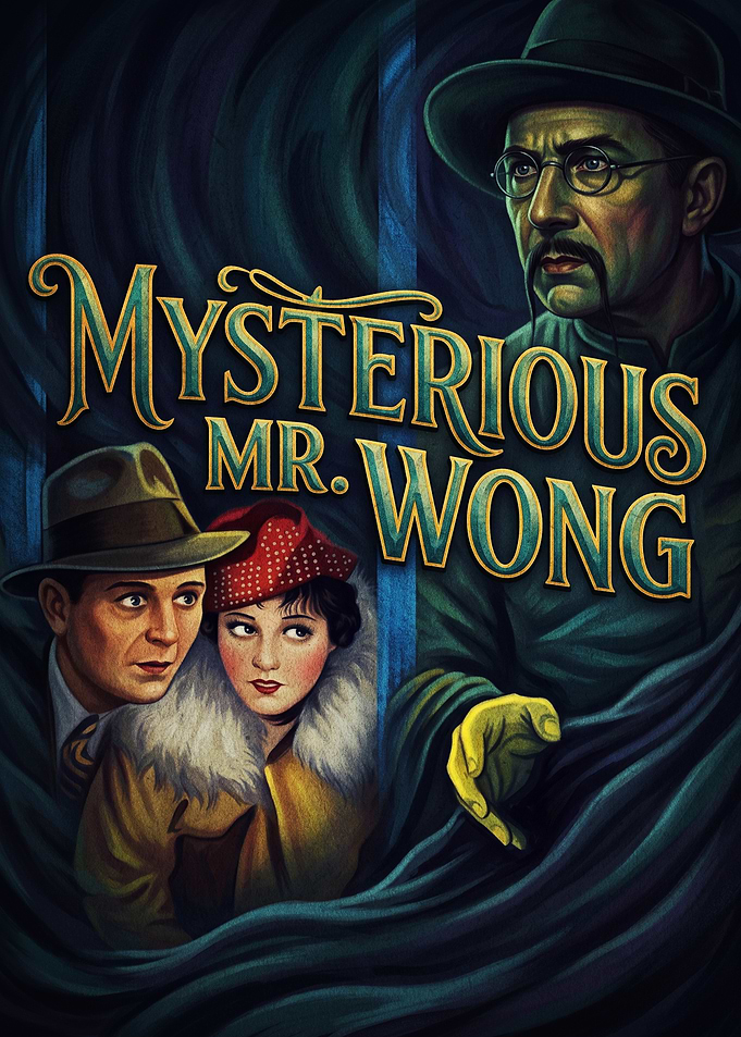 Mysterious Mr. Wong Vintage Movie Poster