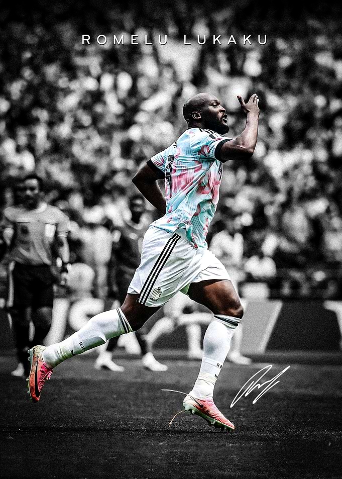 Romelu Lukaku Soccer Player Poster