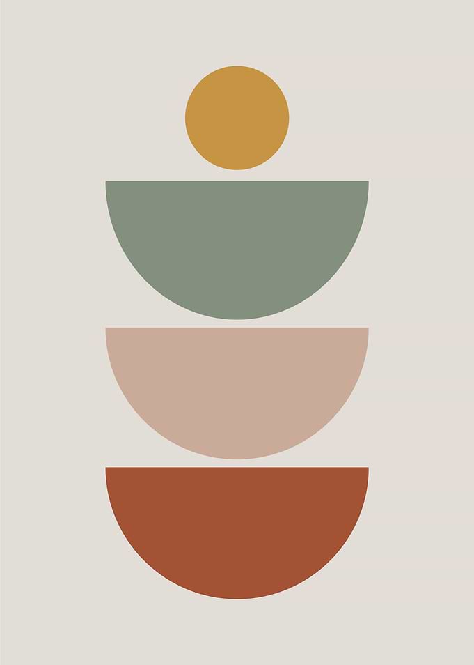Minimalist Geometric Abstract Wall Art