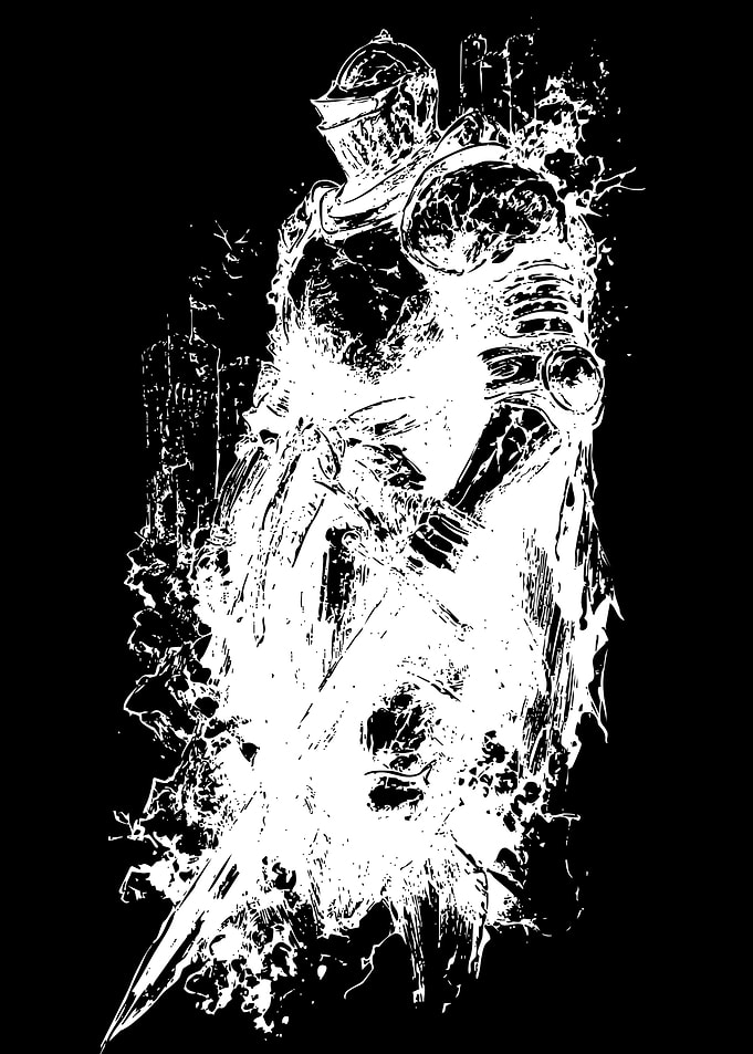 Dark Souls Knight Ink Illustration