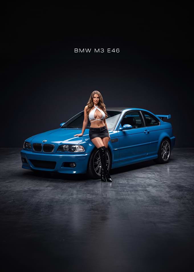 BMW M3 E46 Car Poster